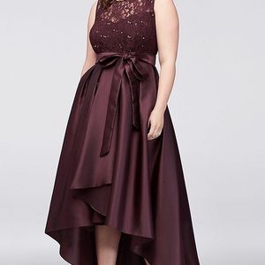 BNWT Formal Champagne Hi-Low Dress